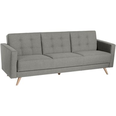 Sofa 3-Sitzer mit Bettfunktion Karisa Buche/ grau 21932