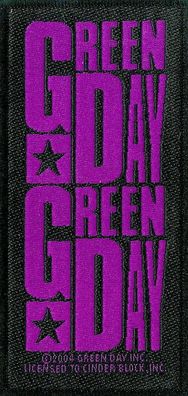 Green Day Day Purple official Aufnäher Patch Rock Punk