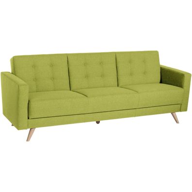 Sofa 3-Sitzer mit Bettfunktion Karisa Buche/ apfel 21947