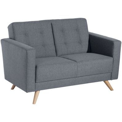Sofa 2-Sitzer Karisa Bezug Flachgewebe Buche/ denim 21922