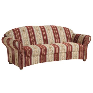 Sofa 2,5-Sitzer Kama Bezug Chenille Nussbaum/ rot 21535