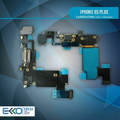 Ladebuchse für Apple iPhone 6S Plus Dock Connector Kopfhörer Flex Kabel Grau