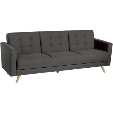 Sofa 3-Sitzer mit Bettfunktion Karisa Buche/ anthrazit 21920