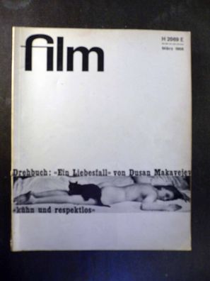 film - Eine deutsche Filmzeitschrift - 3/1968 - Drehbuch: Ein Liebesfall