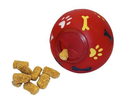 Snackball f. Hunde ø 11cm, rot
