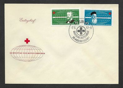 FDC DDR Welttag des Roten Kreuzes 7.5.1957