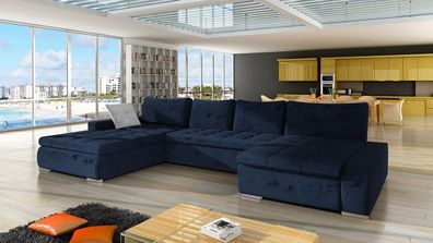 Ecksofa Caro Premium Eckcouch Sofa Ecke mit Schlaffunktion und Bettkasten