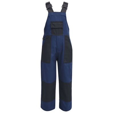 vidaXL Kinder Arbeitslatzhose Größe 98/104 Blau