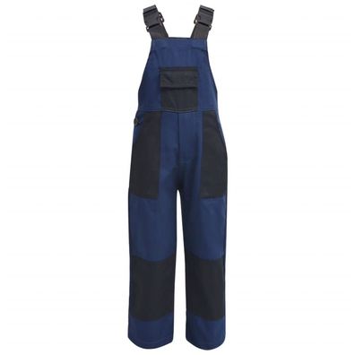 vidaXL Kinder Arbeitslatzhose Größe 122/128 Blau