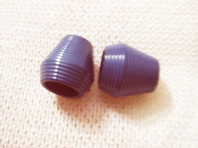 1Kunststoffknopf Kordelstopper taubenblau 18x16mm Nr. 4678