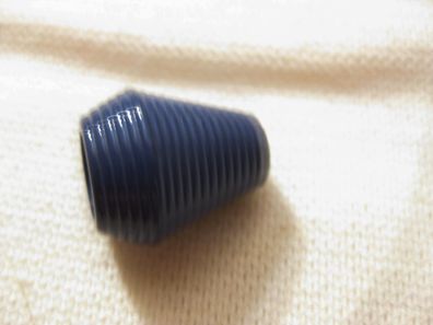 1Kunststoffknopf Kordelstopper taubenblau 12x10mm Nr. 4649