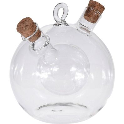 Flasche für Essig und Olivenöl in KugelForm, dekorative und praktische Küchenhelfer