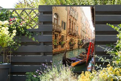 Gartenposter - 80x120 cm - Venedig - Italien - Gondel (Gr. 80x120 cm)