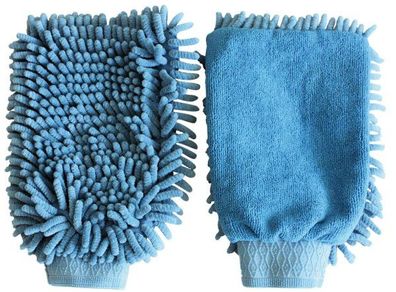 Microfaser Putzhandschuh hellblau