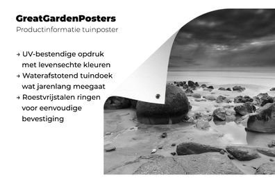 Gartenposter - 160x120 cm - Moeraki Boulders Neuseeland Fotodruck (Gr. 160x120 cm)