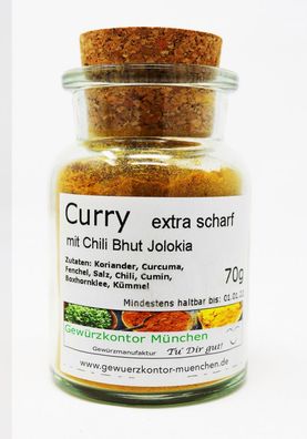 Curry extrascharf 70g im Glas