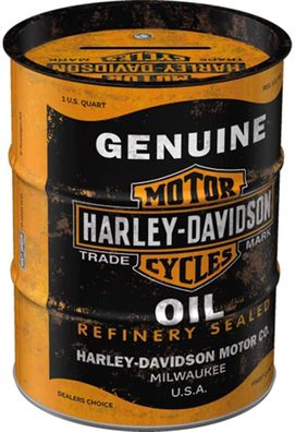 Nostalgic-Art - Metall Spardose Sparbüchse Sparschwein- Harley-Davidson Oil