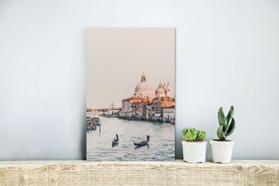 Glasbilder - 20x30 cm - Venedig - Boot - Italien (Gr. 20x30 cm)