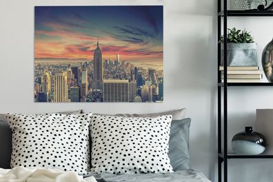 Leinwandbilder - 80x60 cm - New York - Manhattan - Empire State Building