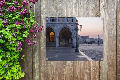 Gartenposter - 40x30 cm - Venedig - Italien - Platz (Gr. 40x30 cm)