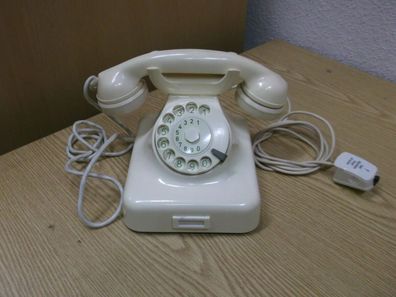 40er 50er Telefon Wählscheibe Bakelit Elfenbein ohne TAE Stecker 40s 50s Vintage