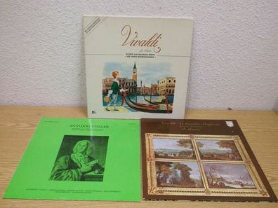 Antonio Vivaldi Konvolut 3 LPs u.a. Vivaldi für Kinder LP und Buch