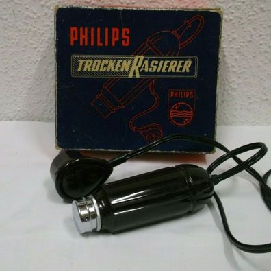 50er Jahre erster Philips Rasierapparat Philishave Bakelit Trockenrasierer 50s