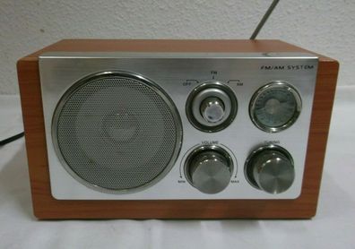 Retro Standradio FM AM System Radio Holzverkleidung