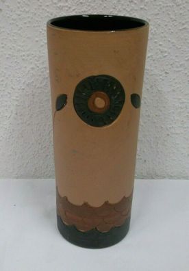 Marco Polo Designer Vase Keramik Höhe 25,5 cm Erdtöne