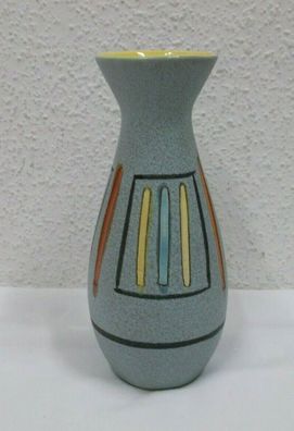 50er 60er Vase Keramik Foreign 522 grau Vintage 50s 60s