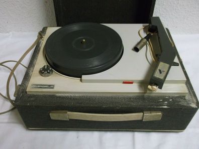 60er Jahre Plattenspieler Superla tragbar Koffergerät an Bastler 60s