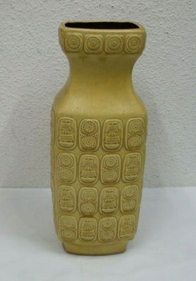 60er 70er Jahre Bay 941-40 Vase Bodenvase Keramik ockergelb 60s 70s Vintage