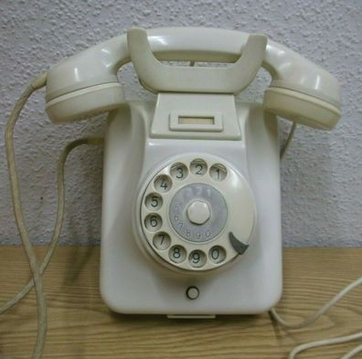 50er 60er Jahre Wand Kombi Telefon Wählscheibe mit TAE Stecker 50s 60s Vintage
