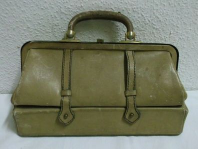 40er 50er Handtasche Hebammentasche Leder 30x18 Tasche 40s 50s Vintage