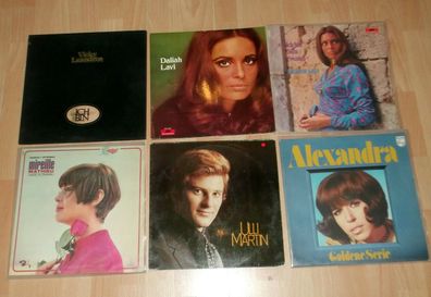 6 LPs Schlager Daliah Lavi Ulli Martin Vicky Leandros Vinyl Musik music