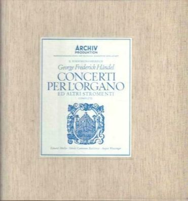 Klassik Sammlung, Händel Concerti Per LOrgano Hardcover BOX + TOP Vinyl LP-Box