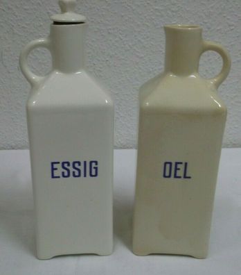 20er 30er Essig Oel Kannen Keramik Flaschen Art Deco 20s 30s