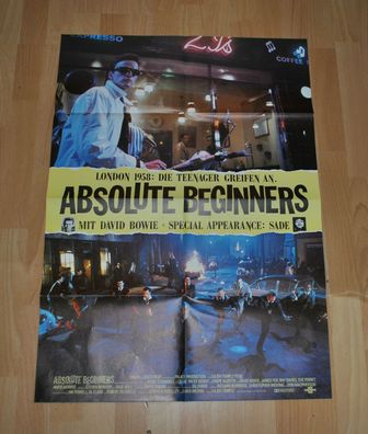 Filmposter Plakat David Bowie Absolute Beginners Musikfilm DIN A1 cinema