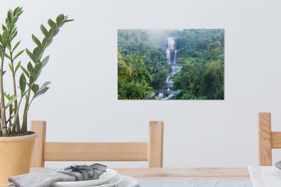 Leinwandbilder - 30x20 cm - Wasserfälle in Indonesien (Gr. 30x20 cm)