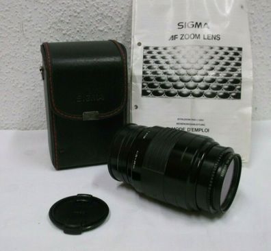Objektiv Sigma Zoom AFk Minolta 1:4-5.6 mit Tasche und Anleitung