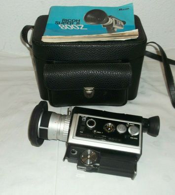 Ricoh 800Z Super 8 Schmalfilmkamera mit Tasche und Anleitung