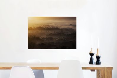 Glasbilder - 60x40 cm - Nebel über Java (Gr. 60x40 cm)
