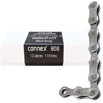 Connex Kette 8-fach 808 114 Glieder Werkstatt Nickel 10 Stück