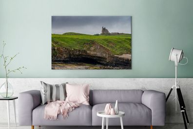 Leinwandbilder - 140x90 cm - Ruinen in Irland (Gr. 140x90 cm)