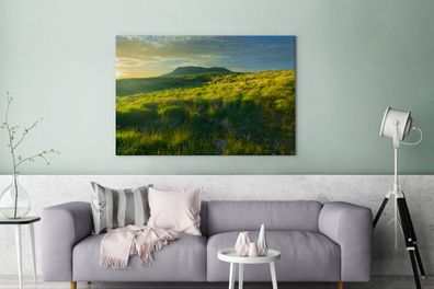 Leinwandbilder - 140x90 cm - Hügellandschaft in Irland (Gr. 140x90 cm)
