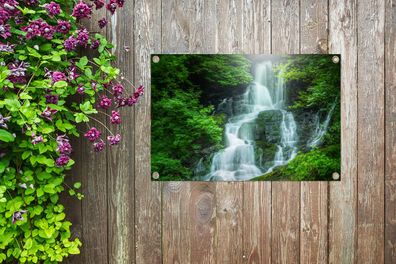 Gartenposter - 90x60 cm - Wasserfall in Irland (Gr. 90x60 cm)