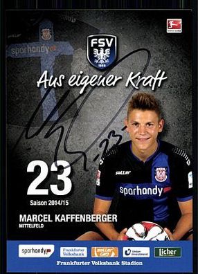 Marcel Kaffenberger Autogrammkarte FSV Frankfurt 2014-15 Original Sign + A 91542
