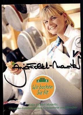 Anja Fichtel Autogrammkarte Original Signiert Fechten + A 91571