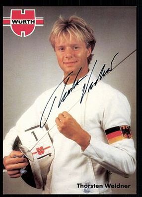 Thorsten Weidner Autogrammkarte Original Signiert Fechten + A 91595