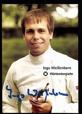 Ingo Weißenborn Autogrammkarte Original Signiert Fechten + A 91597